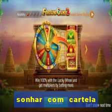 sonhar com cartela de bingo